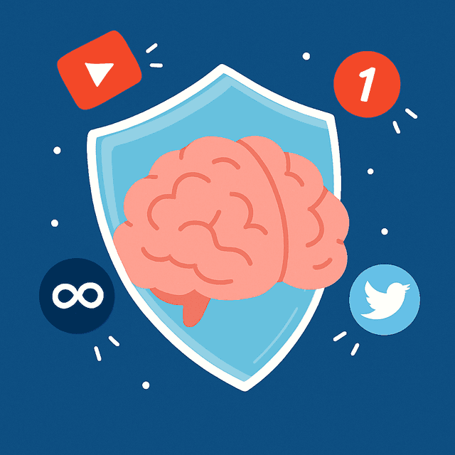 Protect your mind illustration
